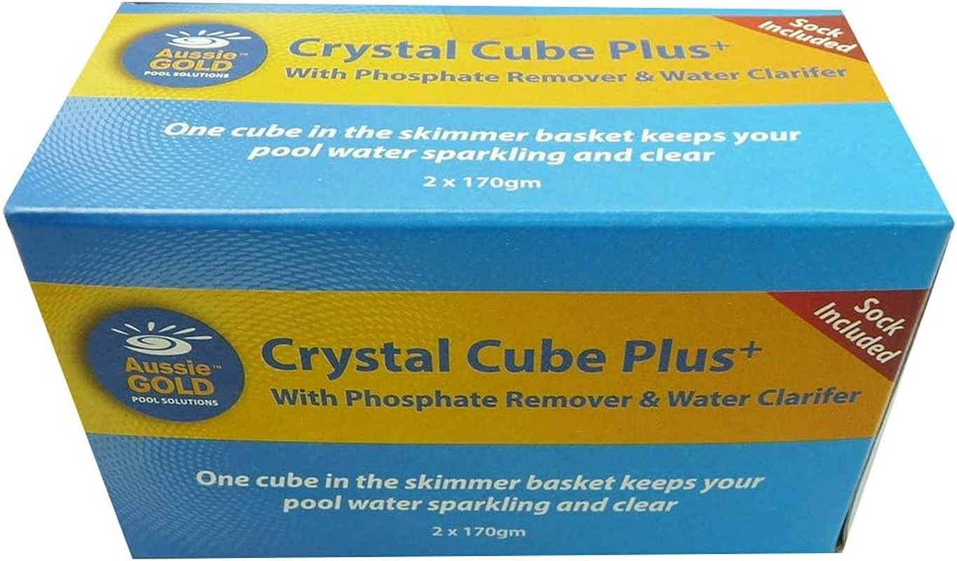Pool Water Clarifier Floc Cubes X 2 with Phosphate Remover & Skimmer Sock