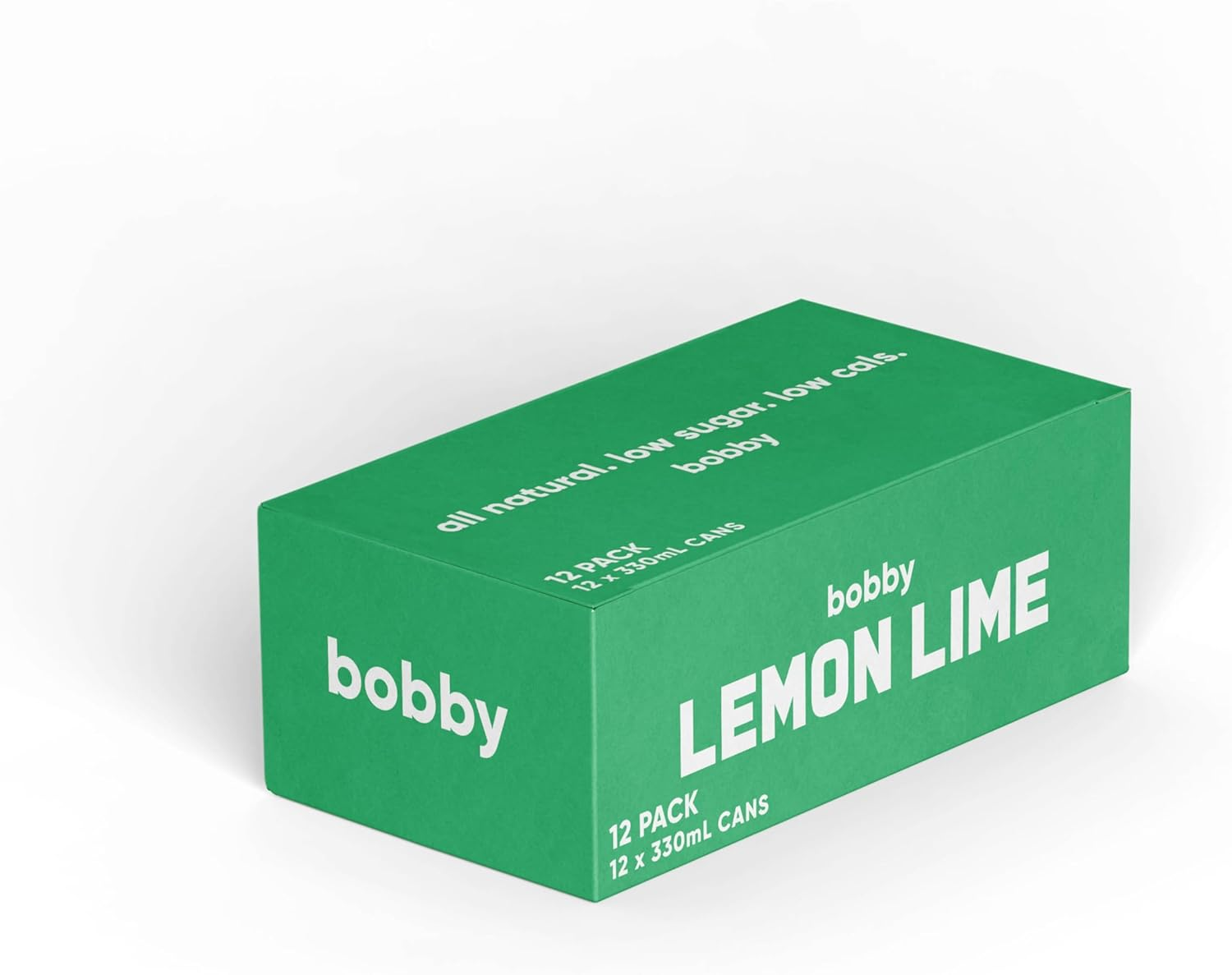 Bobby Lemon Lime Flavoured Prebiotic Soft Drink 12 Pack of 330 Ml