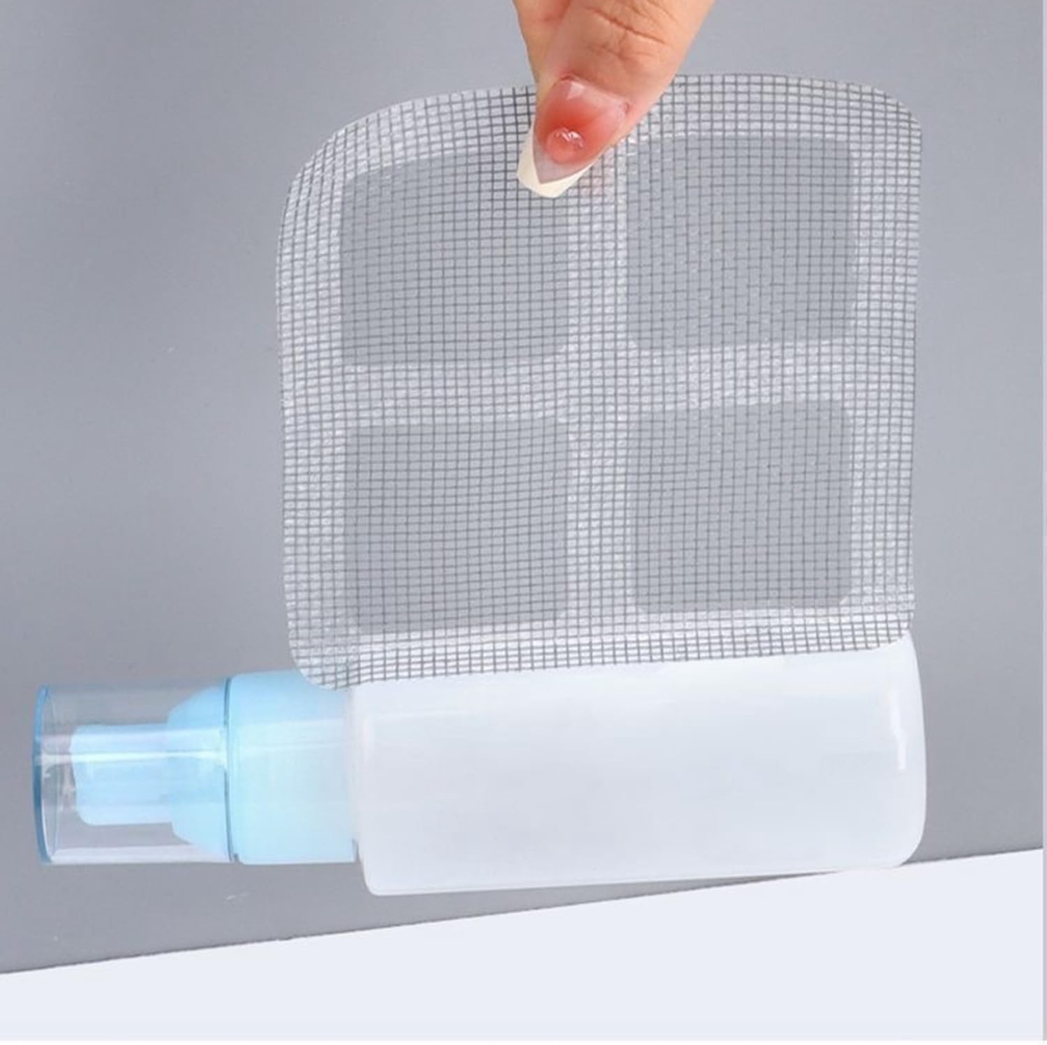100Pcs Drain Stickers Floor,Shower Drain Hair Catcher,3.94 Inch Square Bath Tub Drain Strainer,For Bathtub Drain Cover for Kitchen Bathroom,Bathtub Drain Hair Catcher with Waterproof Adhesion Square image number 5