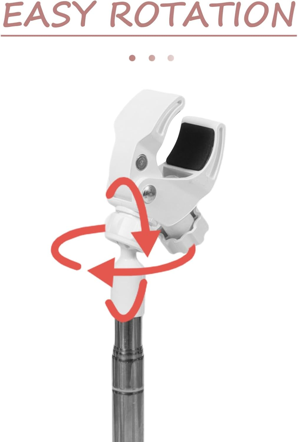 VANZACK Dog Hair Dryer Stand Adjustable Height Hands Pet Grooming Holder Sturdy Design Convenient Floor Rack for Dogs and Cats image number 5