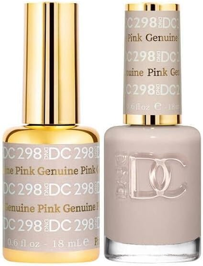 DND 298 Genuine Pink - DC Collection Nail Gel & Lacquer Polish Duo 18Ml