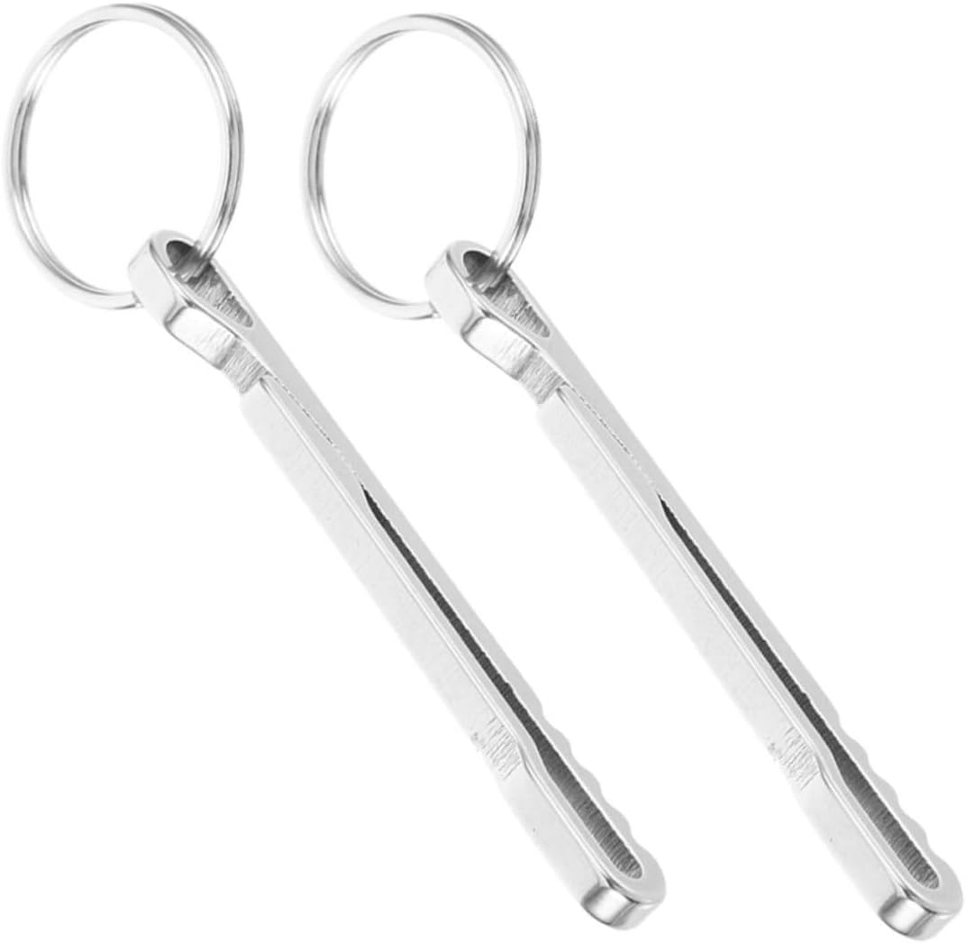 NAMOARLY 2PCS Stainless Steel Waist Clip Money Holder Carabiner Wallet Key Chain Portable Lightweight Multifunctional Clip for Outdoor Activities Backpack Belt Attachment image number 3