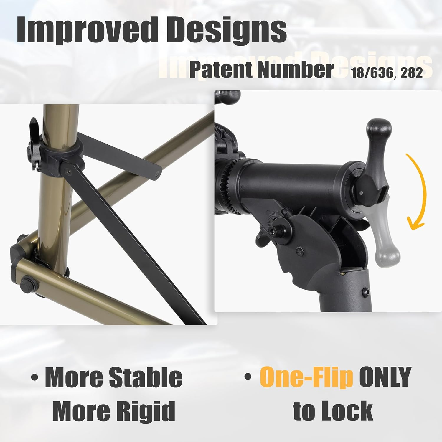 Cyclingdeal Bike Repair Stand - Home Portable Bicycle Mechanics Workstand (Max 55Lbs/25Kg) - for Mountain MTB Road Bikes Maintenance Stand with Improved Designs - Adjustable & Foldable