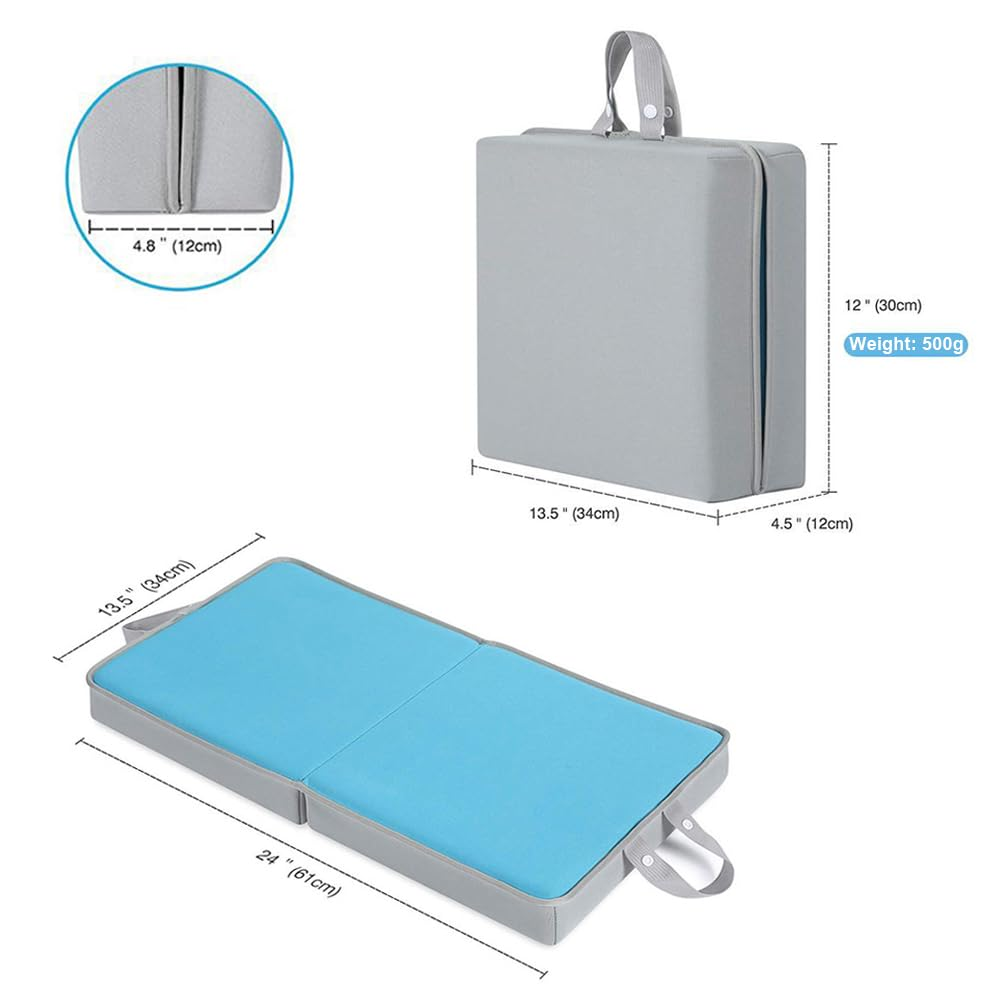 Foam Kneeling Pad, 50Cm Folding Extra Thick Foam Garden Kneeling Pad, Lightweight & Portable with Handles for Gardening, Yoga, Bath Kneeler Pad Seat, Machine Washable, Knees Support Board image number 3