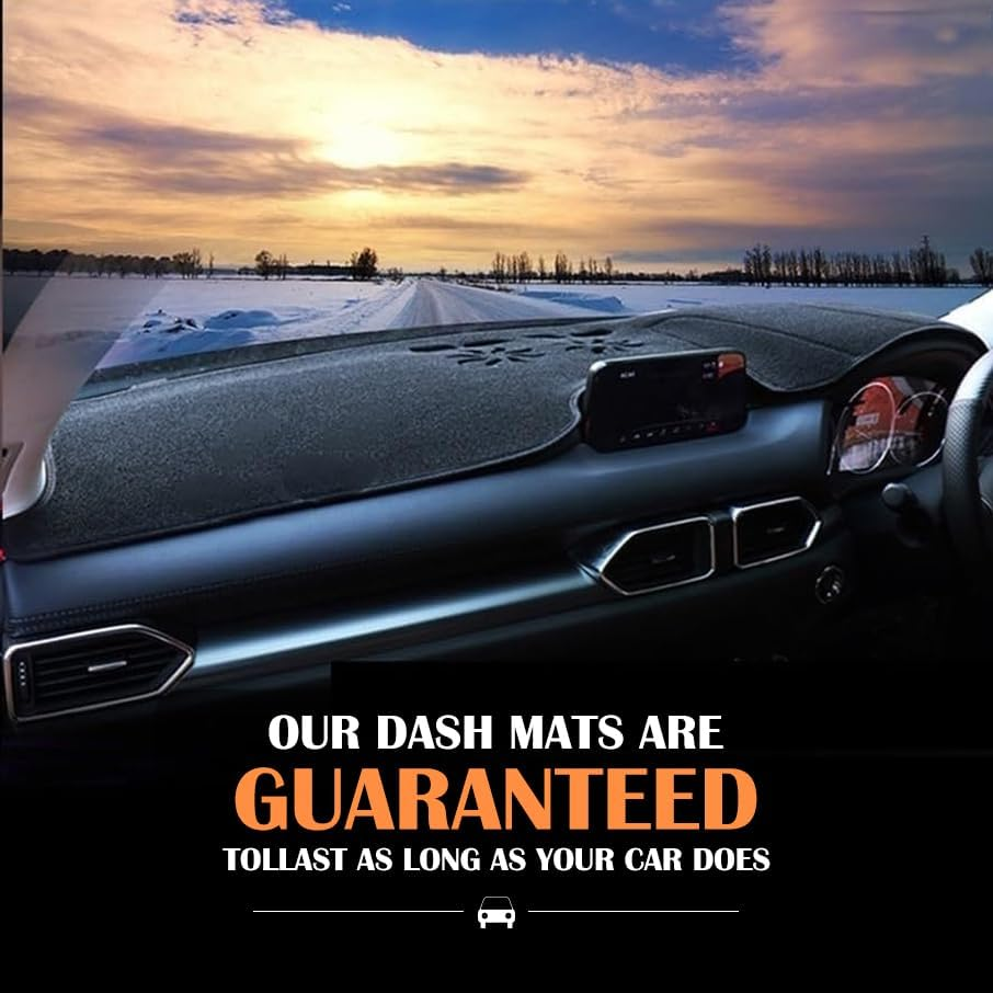 Evervenz Dash Mat for Mazda CX-5 2017 2018 2019 2020 2021 2022 2023 CX 5 CX5 2017-Onward Microfiber Leather Dashmat07 image number 6
