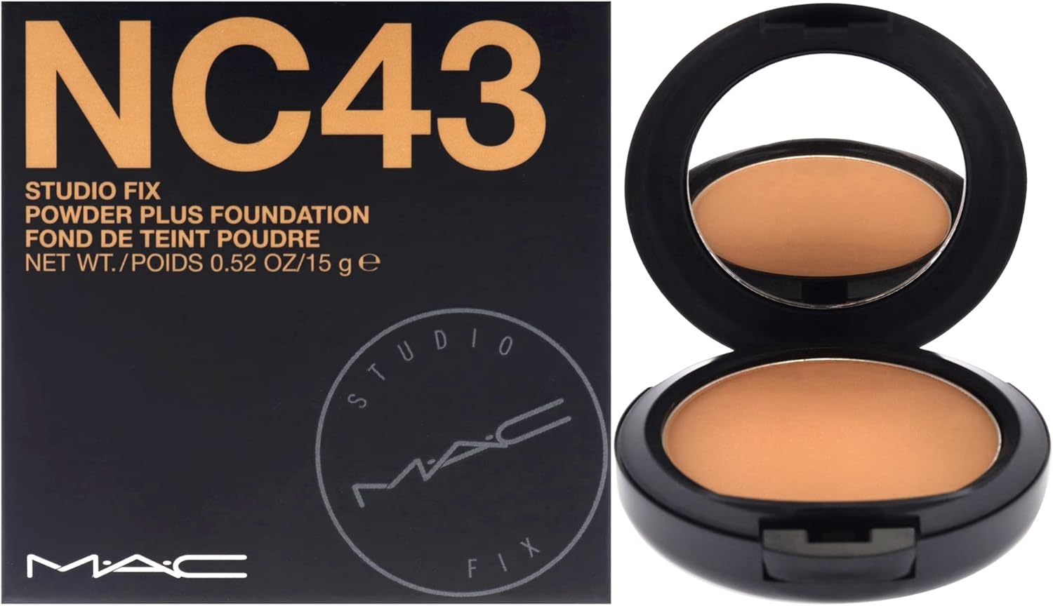 MAC Av2022-Mac-Mac Studio Fix Powder plus Foundation-F1C3Bc6A - 1 Count (Pack Of 1), Brown
