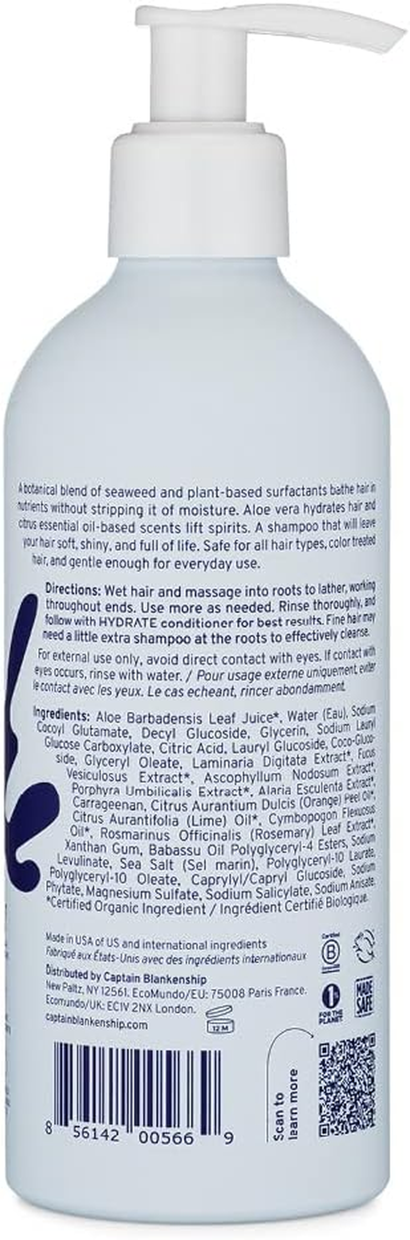 Sea Shine Shampoo with Aloe Vera & Sea Minerals, Fresh Citrus Scent, 296Ml image number 3