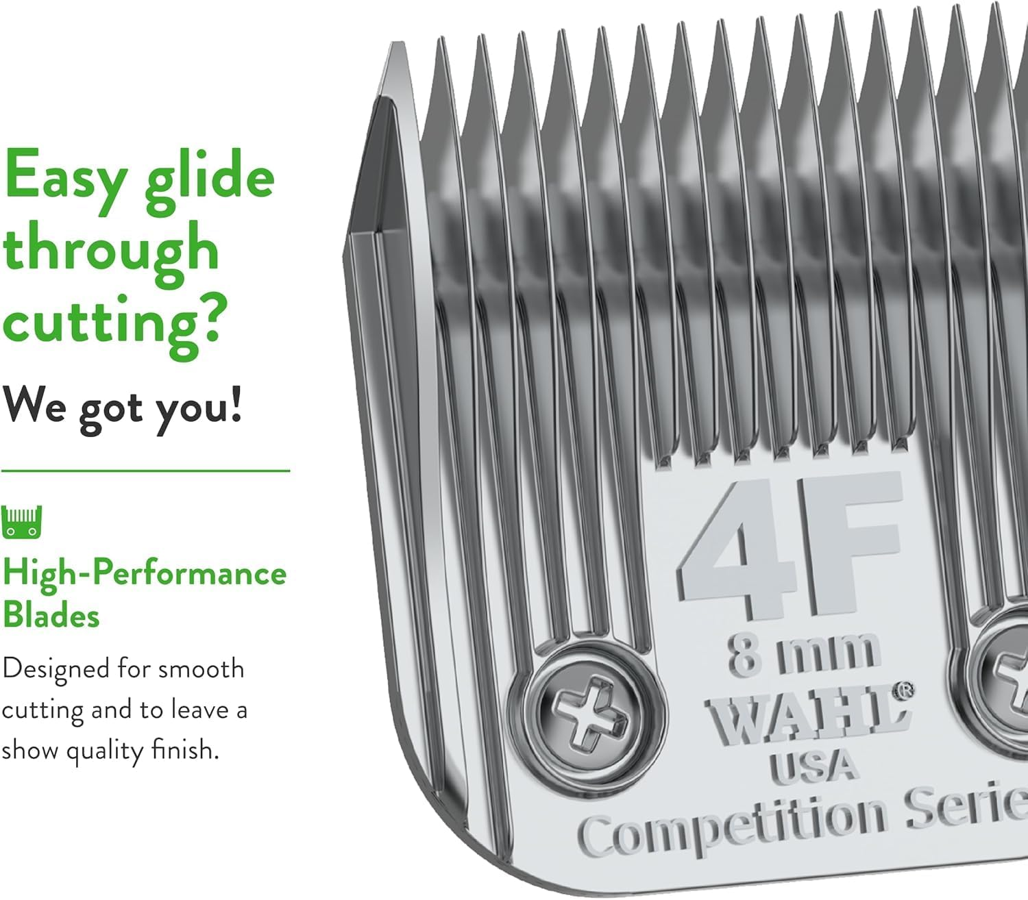 WAHL Professional Animal 4F Full Competition Blade 5/16" 2375-100, Steel image number 1