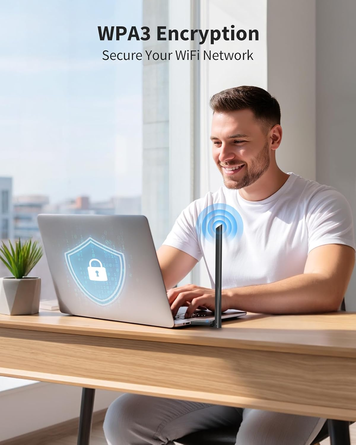 Brostrend AX900 Linux Wifi 6 USB Adapter, Linux Compatible Wifi Adapter for Ubuntu, Debian, Raspberry Pi, Mint, Zorin, Win 11/10 Etc. Long Range Wi-Fi Dongle Dual Band 5Ghz + 2.4G, 6Dbi Wi-Fi Antenna