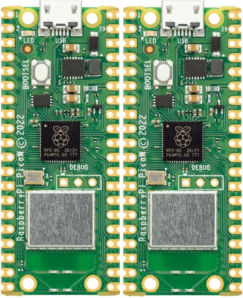 Raspberry Pi Raspberry Pi Pico W - Wi-Fi, 2 Core, 16MB Flash, 264Kb RAM, Single Board Computer