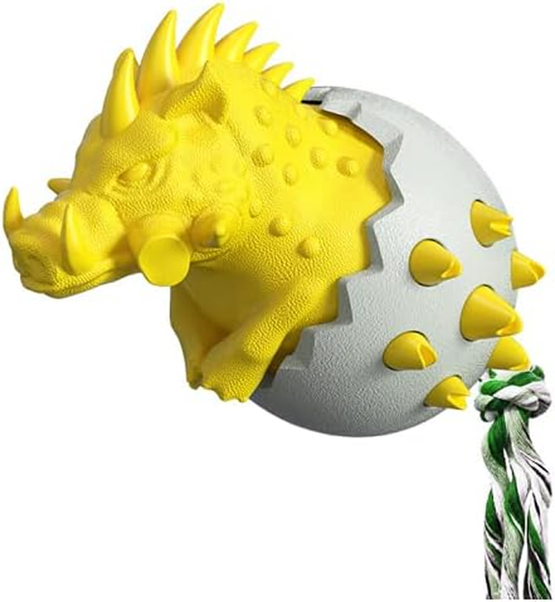 Dog Chew Toy, Creative Boar Egg Looking Molar Stick Bite Resistant Pet Dog Cleaning Toothbrush Interactive Toy for Pet Molar Stick Indestructible Durable Dog Chew Toys image number 1