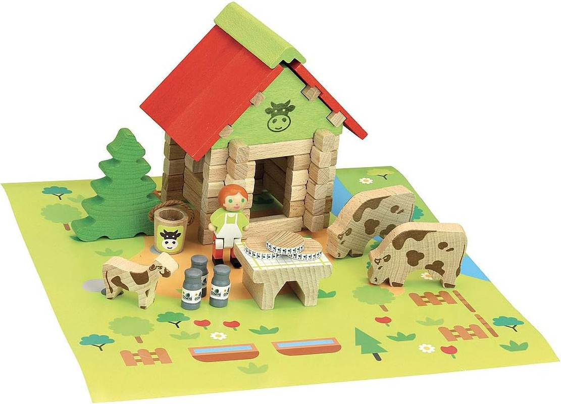 Jeujura Maison Du Comte 8224 8224 Maison Du Comte Animal Wooden Construction Kit 50 Pieces