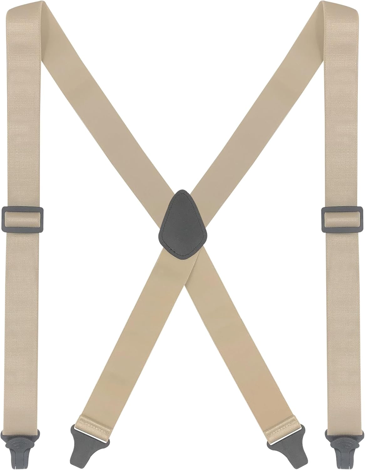 Ausukler Suspenders for Men Heavy Duty with Plastic Clips, Invisible or Hidden under Shirt Clothing