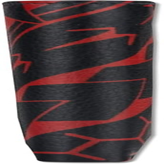 Polynesian Tattoo Trifold Wallet, Genuine Leather, "Manu" Tattoo Art by Eugene Ta&rsquo;Ase (Black with Red Art) from NAKOA - Black With Red Art image number 4