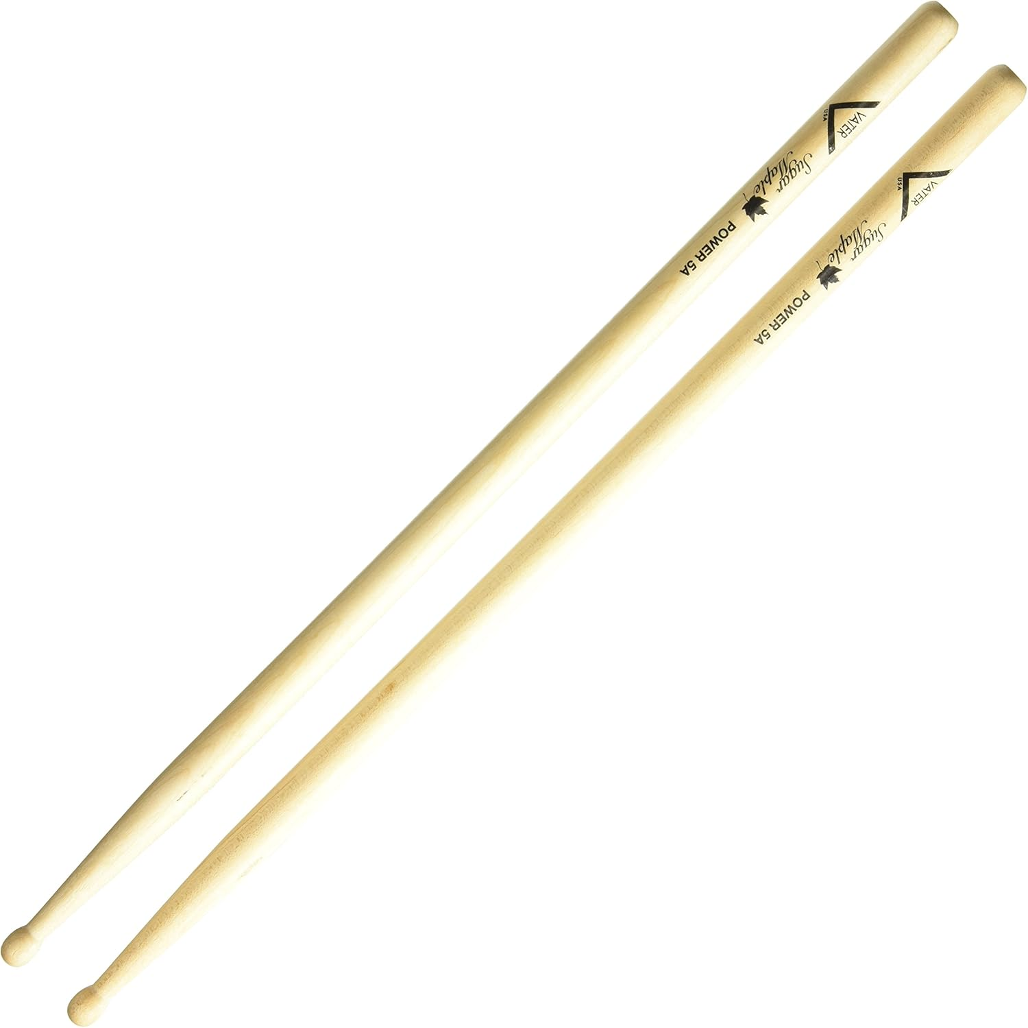 Vater VH5AN 5A Wood Tip Hickory Drum Sticks, Los Angeles 5A, 1 Pair