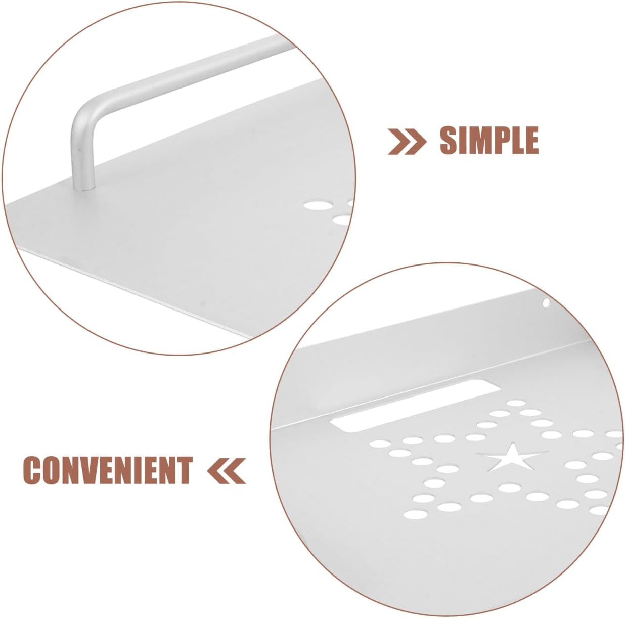 Space Aluminum Router Wall Holder - Floating Shelf for Tv Accessories, DVD Player Bracket, Wireless Router Stand, Wall Mount Shelf for Living Room (White) image number 2