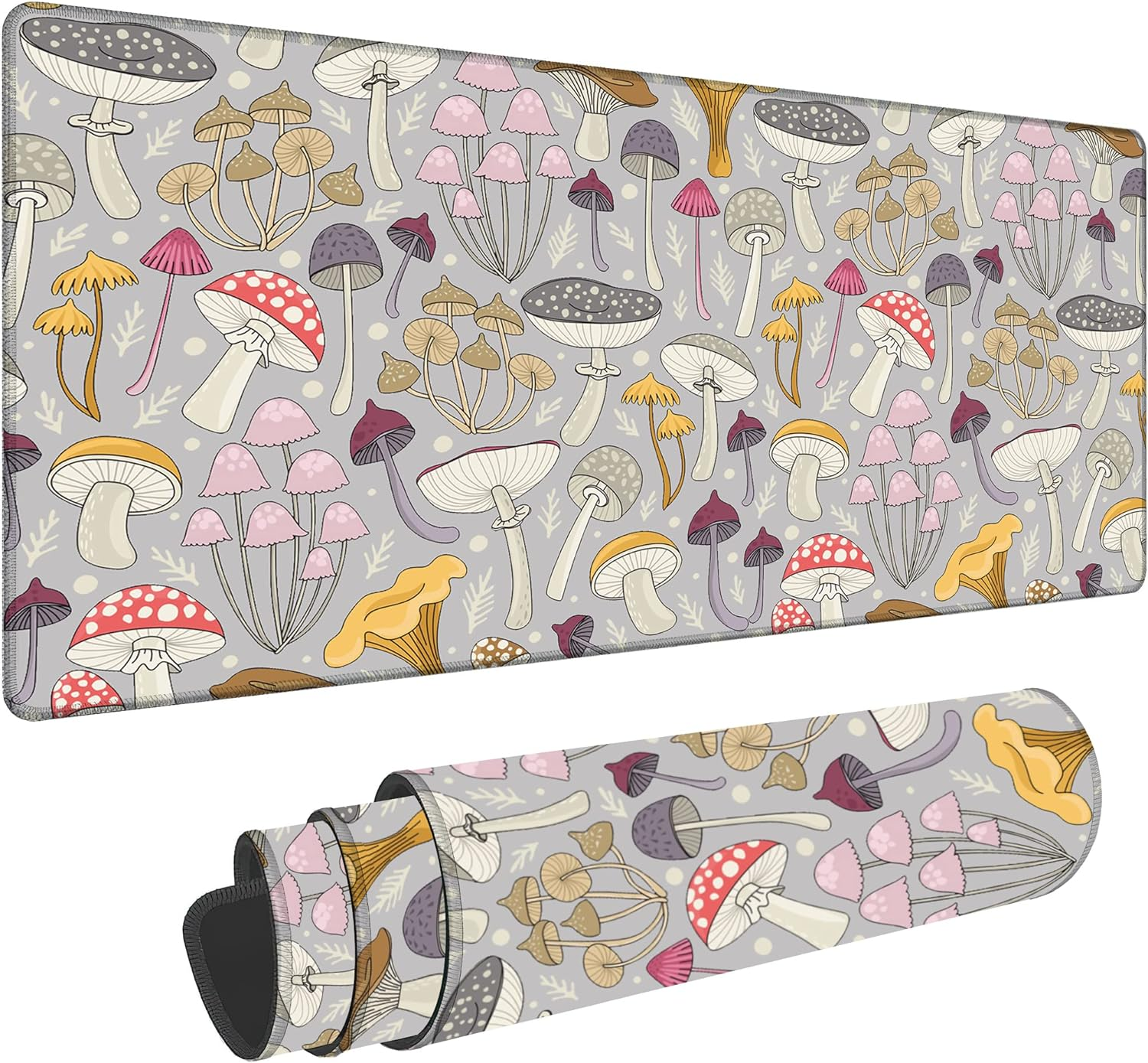 Hawaii Summer Beach Gaming Desk Mat Large,Palm Tree Sunset Extended Mousepad,Non-Slip Rubber Mouse Pad Stitched Edges,Desktop Decorative Accessories for Home Office 31.5" X 15.7"