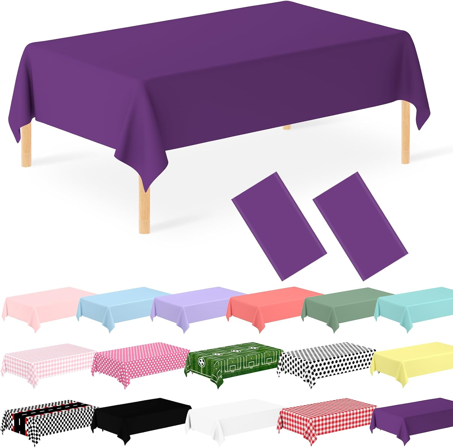 4 Pcs Minnie Mouse Table Cloth, Pink Polka Dot Plastic Rectangular Table Cover, 54 X 108 In, Disposable, Perfect for Parties, Picnics, Birthdays