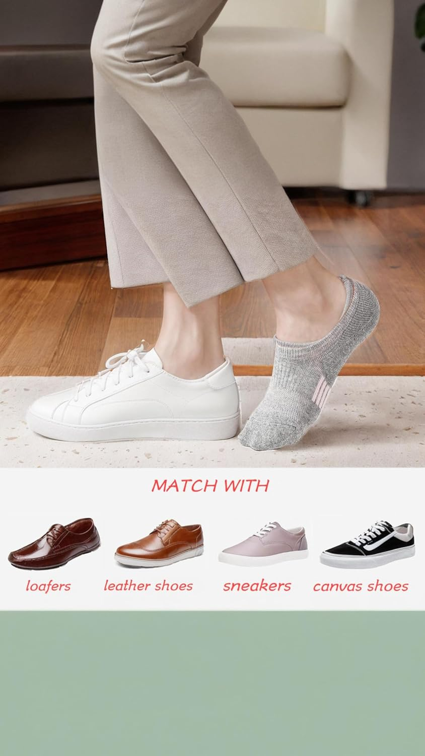 Honwor Women'S Cushioned No-Show Socks - 5 Pairs, Low-Cut Breathable Athletic Socks for Running & Everyday Wear - Soft & Comfortable Fit image number 2