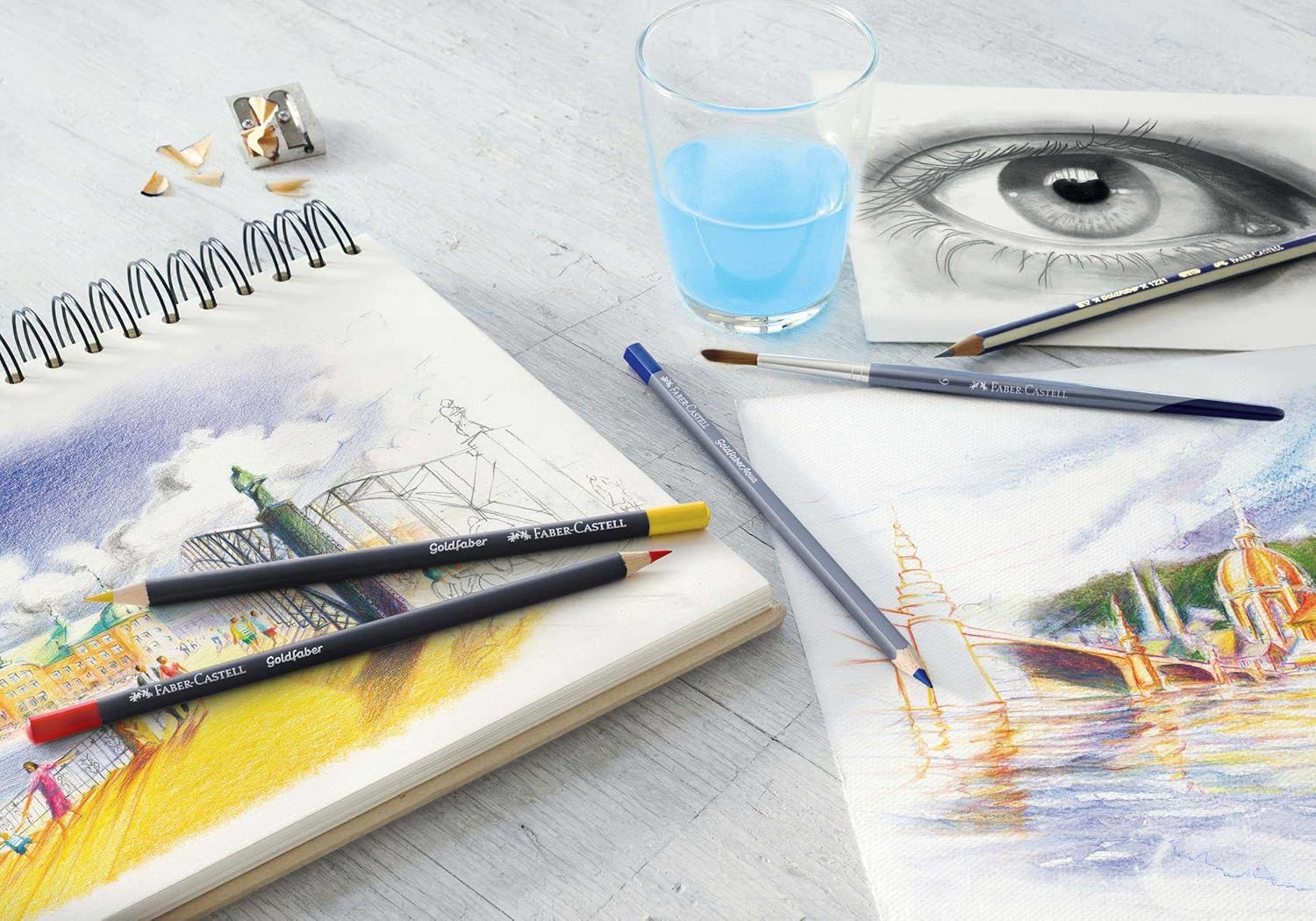 Faber-Castell Vibrant Goldfaber Color Pencils, Assorted &ndash; Tin of 48, (18-114748) image number 2