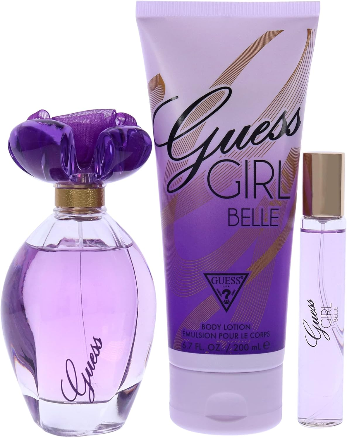 Guess Girl Belle 100Ml + 200Ml Body Lotion + 15Ml EDT (Pack of 3) image number 4