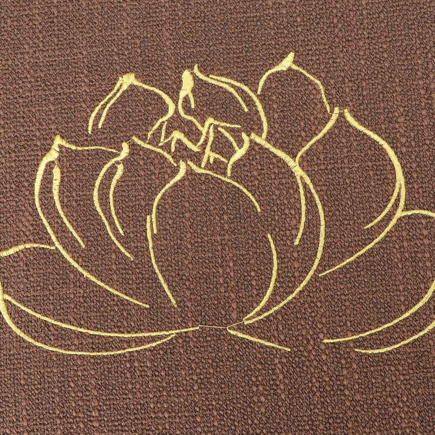 Outdoor round Floor Cushions for Sitting, Meditation, Yoga, Living Room, Sofa, Balcony (Coffee) image number 2