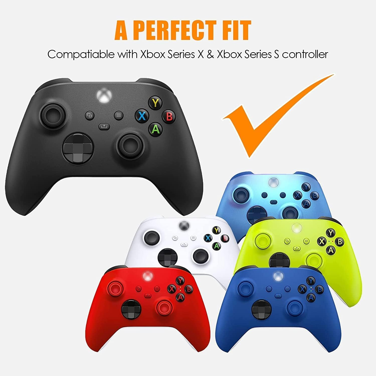 Bumpers Replacement LB RB Button for Xbox Series X/S Controllers,2 Pack Shoulder Trigger Buttons for Xbox Series Controller(Not for Elite Controller) image number 3