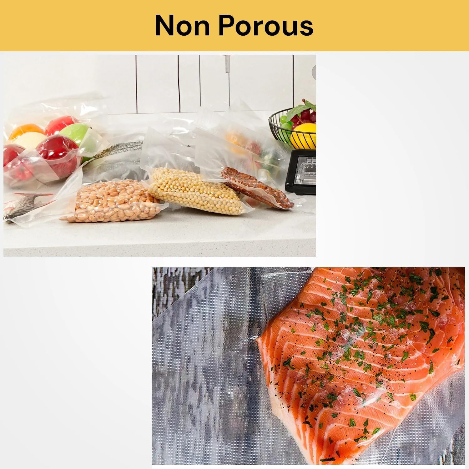 EZONEDEAL Vacuum Sealer Bags | Vacuum Food Sealer Roll Bags 28Cm X 5M Saver Seal Storage Heat Commercial Grade Bag Rolls for Food Saver and Sous Vide (1)