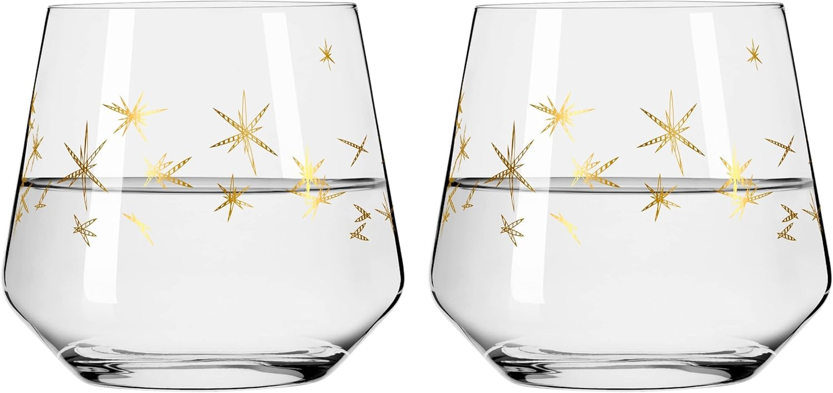 Ritzenhoff 6141015 Tumbler 400 Ml - Celebration Deluxe Set No. 3 Series - Pack of 2 with Real Gold - Made in Germany