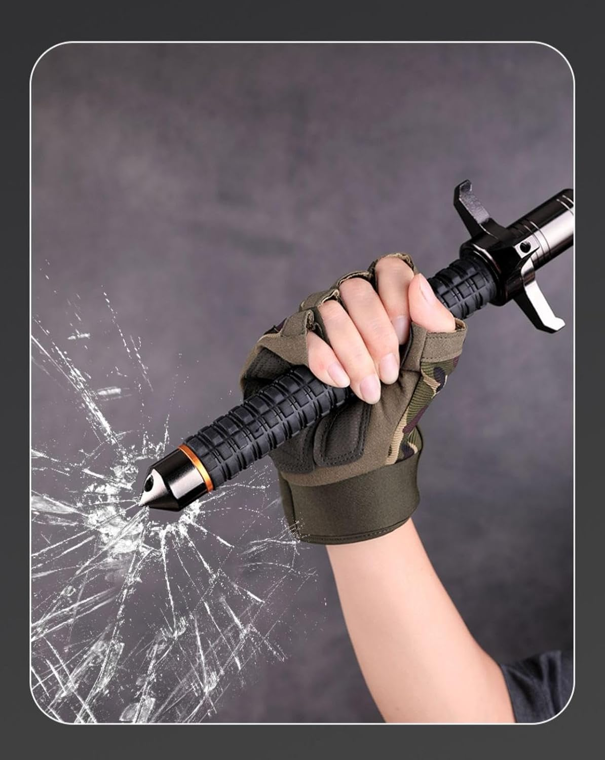 Telescopic Trekking Pole, Hand-Held Collapsible Stick, Expandable Baton, 78Cm Extended Length, Anti-Slip Grip, Lightweight Hiking and Mountaineering Staff with Carry Bag image number 1