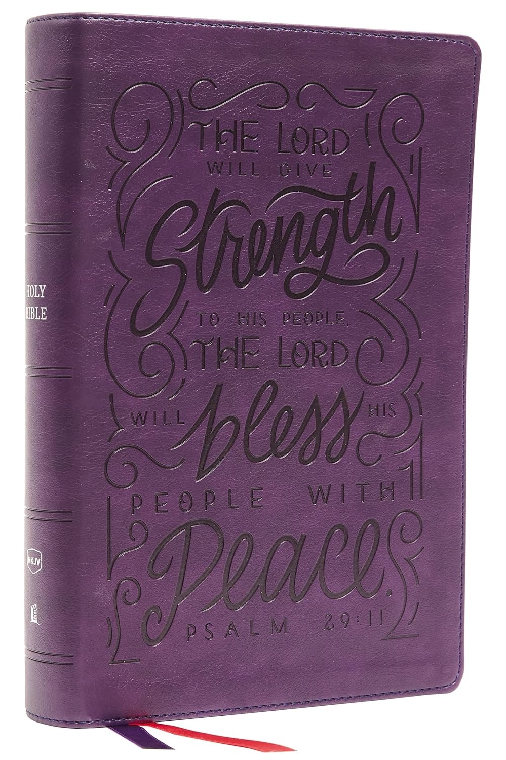 NKJV Giant Print Center-Column Reference Bible, Verse Art Cover Collection, Red Letter, Comfort Print [Purple]: Holy Bible, New King James Version image number 6