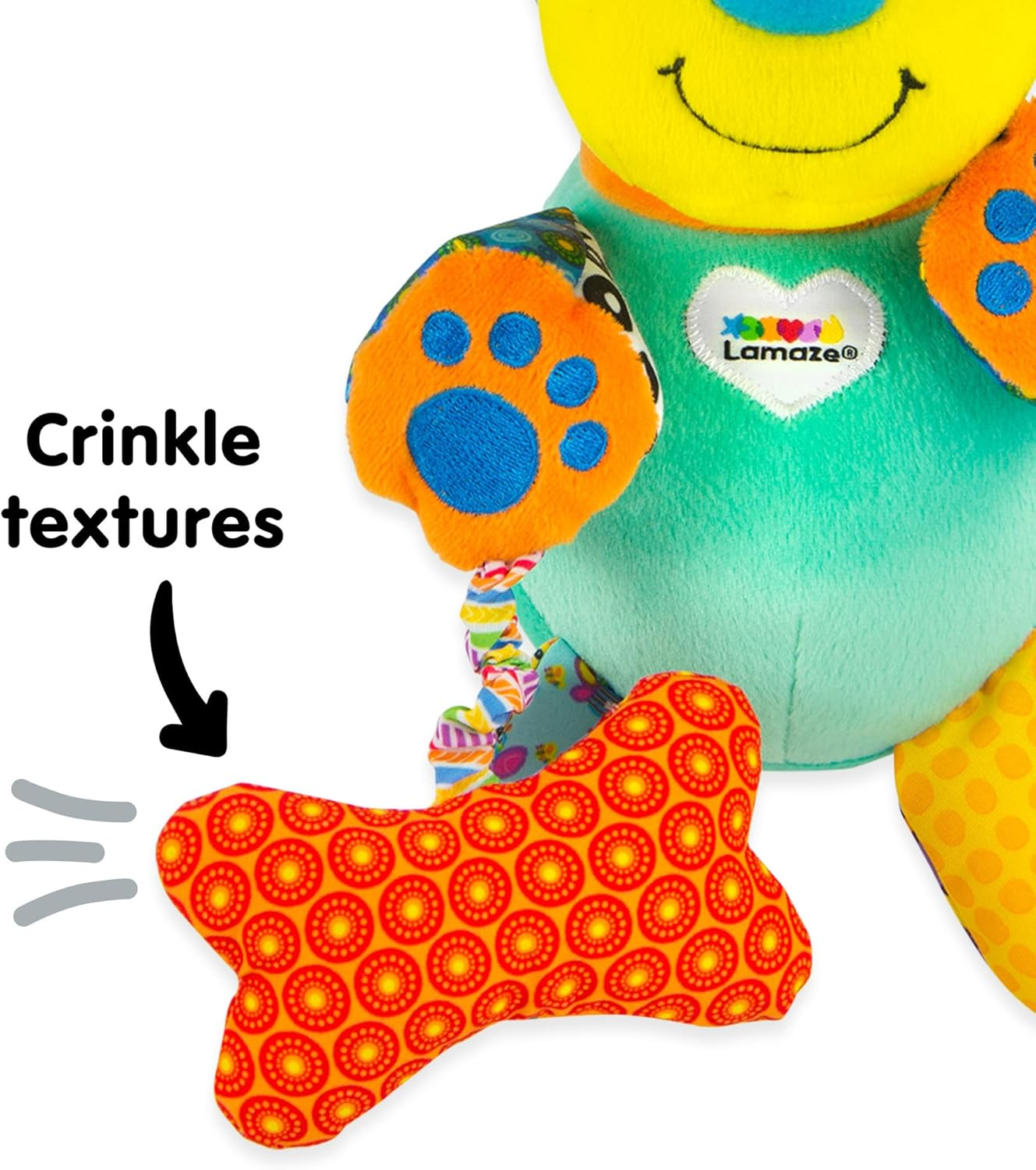 Lamaze Clip & Go Newborn Pram, Stroller High Chair Toy - Pupsqueak&trade;