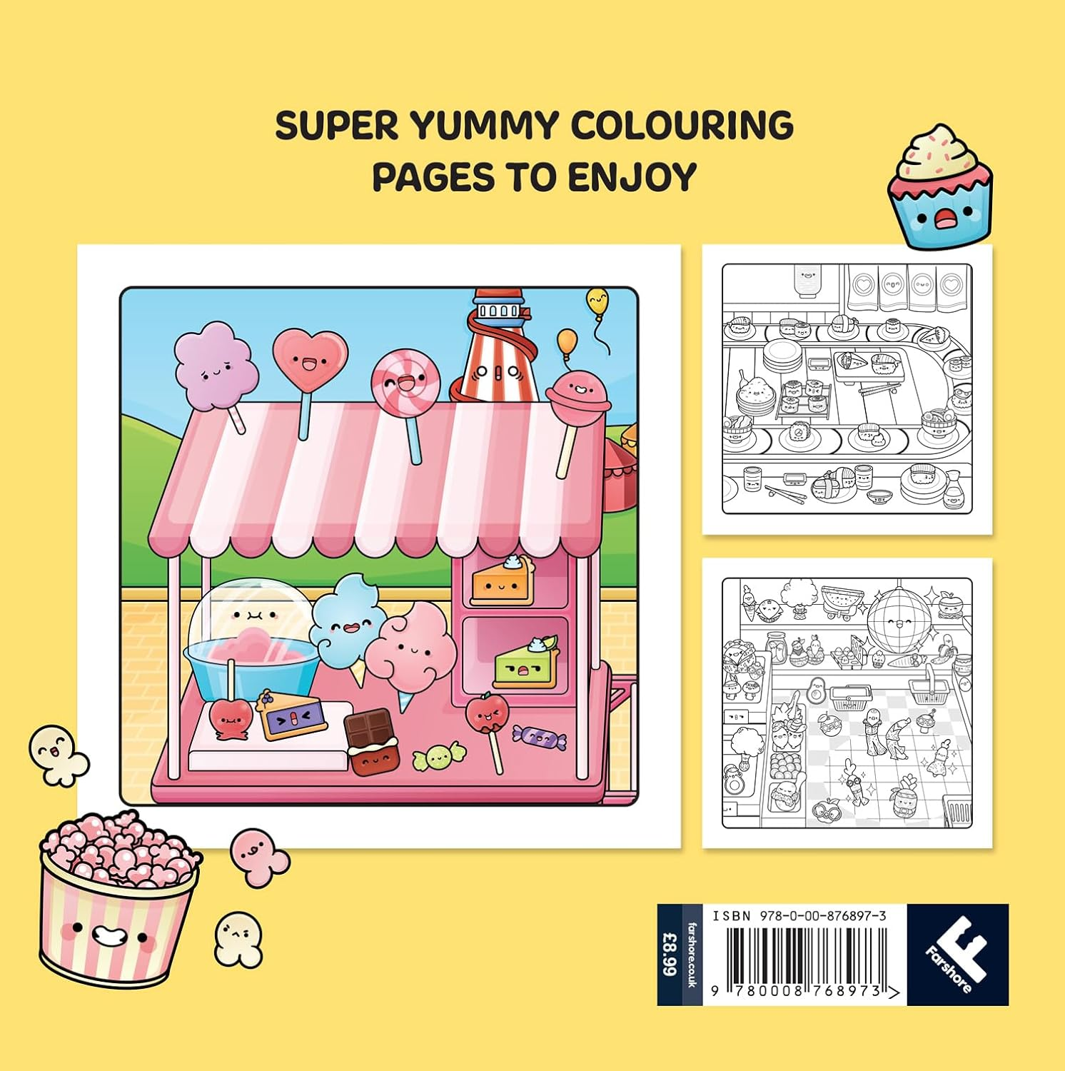 Cosy Cute Yum Yum Colouring Book: a Deliciously Cozy Coloring Book for Tweens, Teens and Adults to Relax With! for Fans of Coco Wyo and Tiktok Colouring image number 3