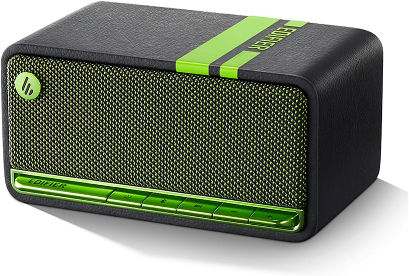 Edifier MP230 Wooden Portable Bluetooth Speaker, Wireless Desktop Stereo Speaker with 20W RMS, 10H Playtime, Bluetooth 5.0, USB, AUX, TF Card Inputs - White