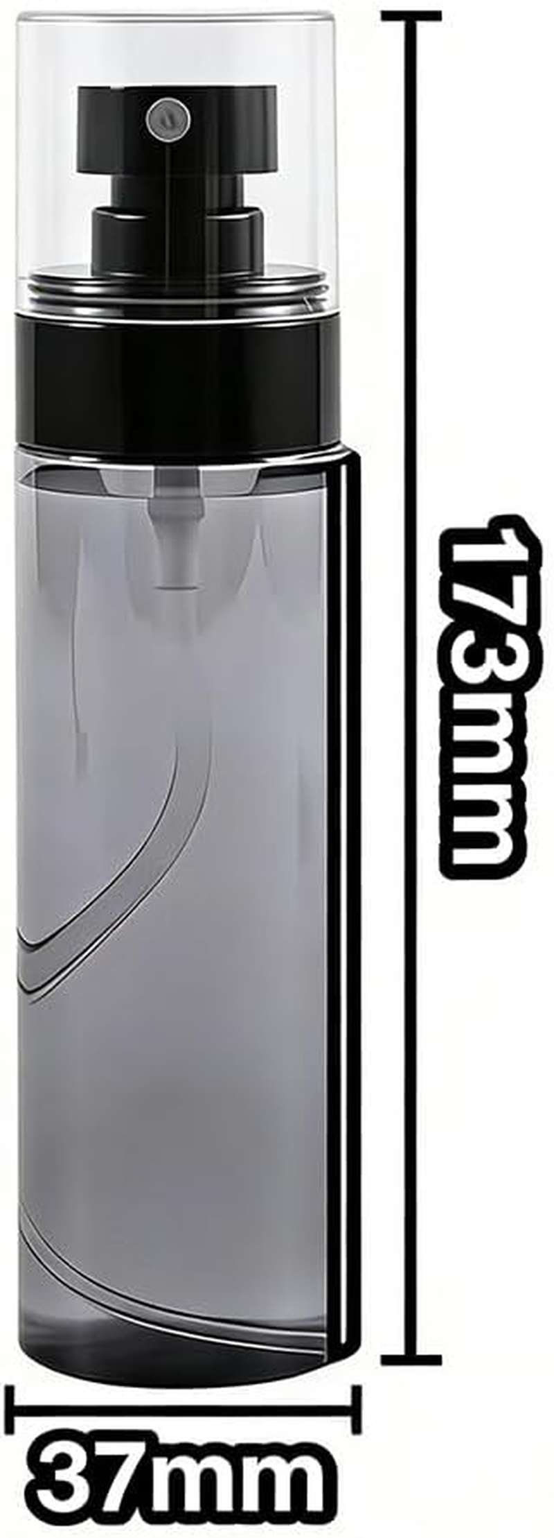 Refillable Travel Spray Bottles, Set of 3, 120Ml Leak-Proof Cosmetic Fine Mist Sprayers for Hair and Face, Portable Containers