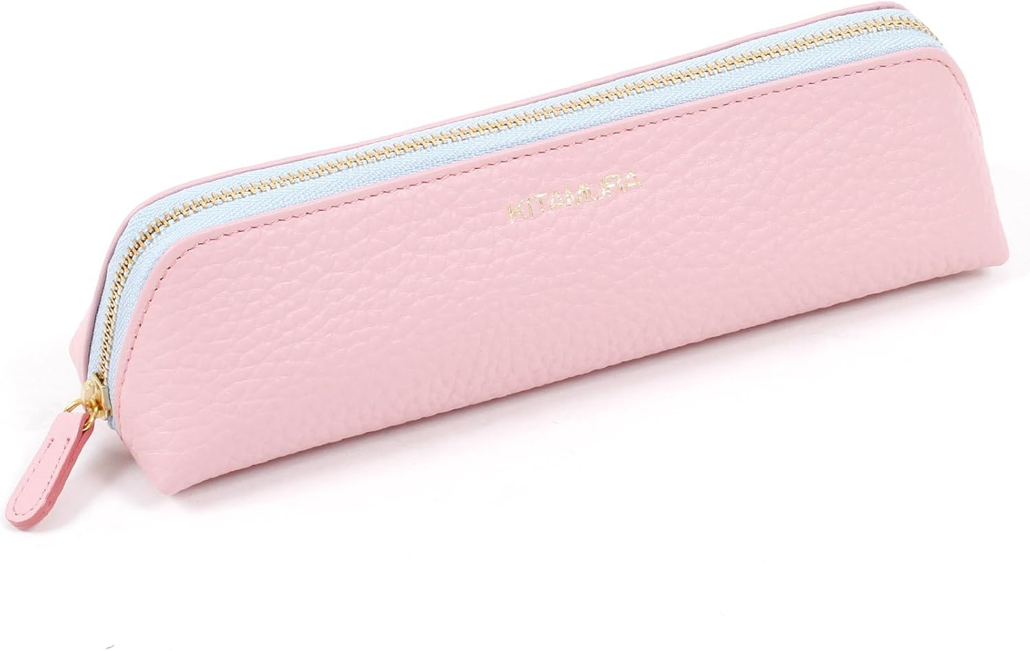 Kitamura PH0777 Cow Leather Pen Case - Green/Ice Blue [Blue] 30211 image number 4