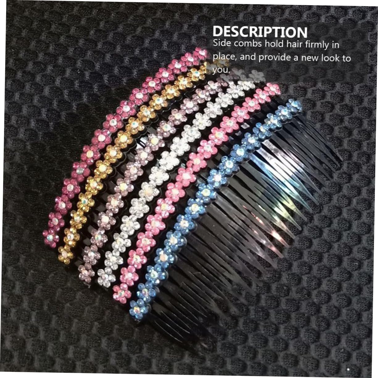 MERRYHAPY Hair Comb Set 6Pcs Women Hair Comb Bridal Headdress Accessory Plum Blossom Hair Comb image number 1