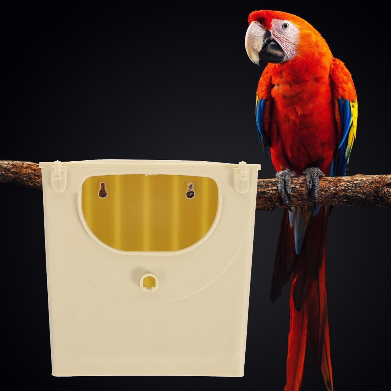 Zerodeko 4Pcs Plastic Bird Breeding Box Nesting Box for Parakeets and Lovebirds Easy Clean Hatching Hut with Perch for Finches and Sparrows image number 6