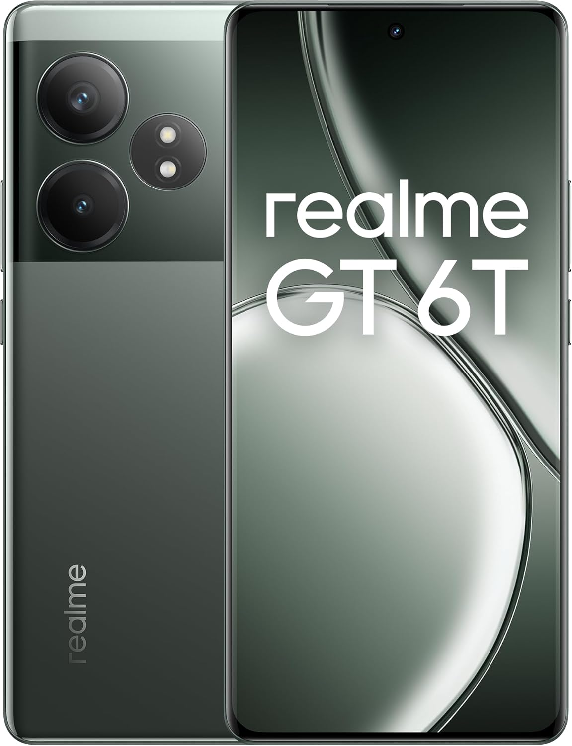 Realme GT 6T 5G Smartphone 8 + 256 GB, Snapdragon 7+ Gen 3 Flagship Chipset, 120 Hz 6000 Nit Hyper Display, 120 W Supervooc Charge, 5500 Mah Massive Battery, Sony 50MP OIS Camera, Razor Green (No image number 4