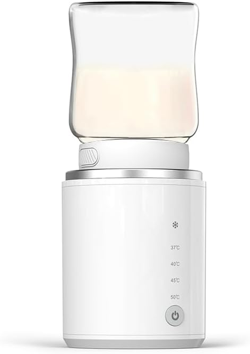 Henkion Portable Baby Bottle Warmer: Wireless Travel Heater with Dual Defrost/Heat Modes, 4 Temp Levels & Rechargeable Battery for On-The-Go Use image number 1