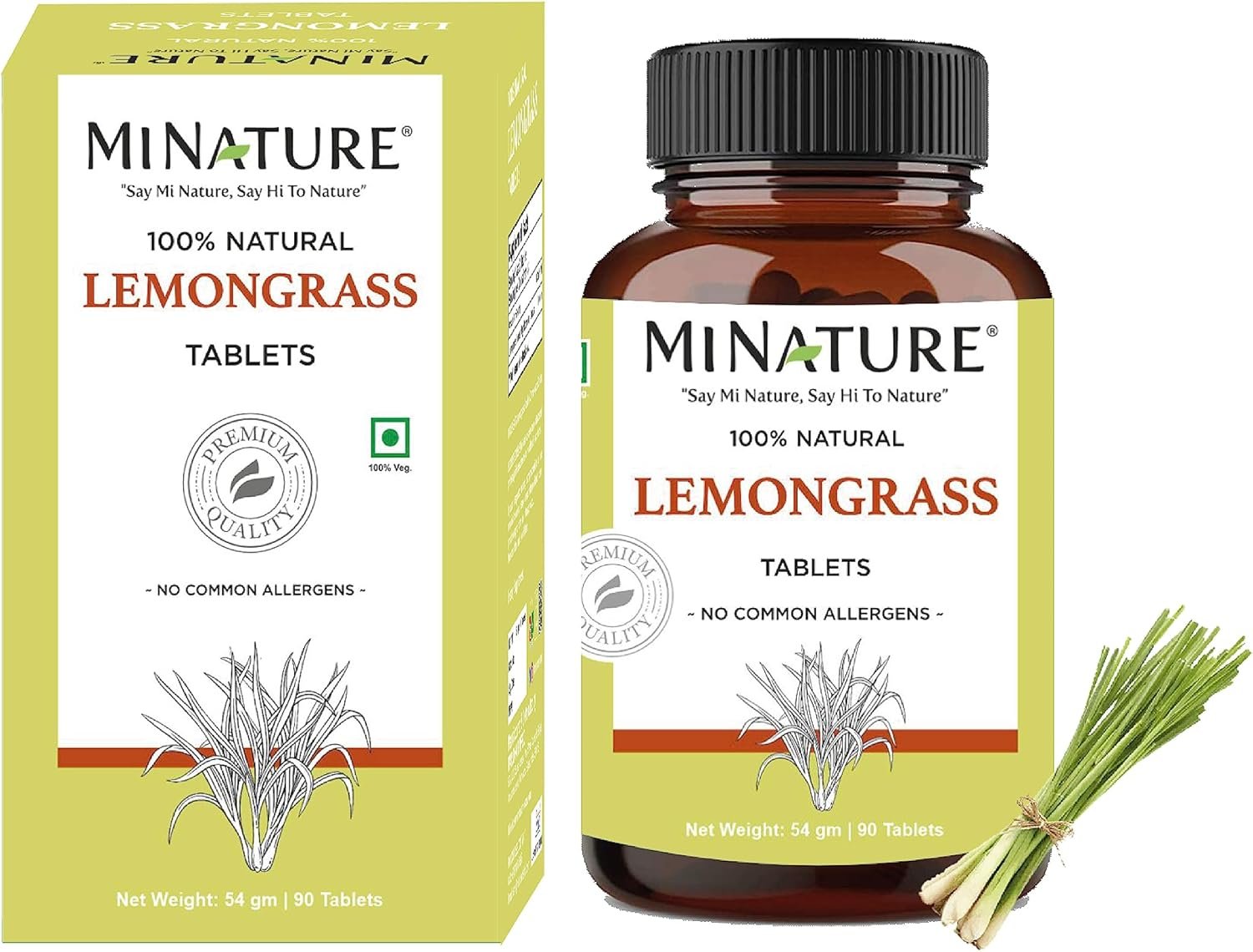 Lemongrass Tablets by Mi Nature | 90 Tablets, 1000 Mg | 45 Days Supply | Cymbopogon Citratus | image number 4
