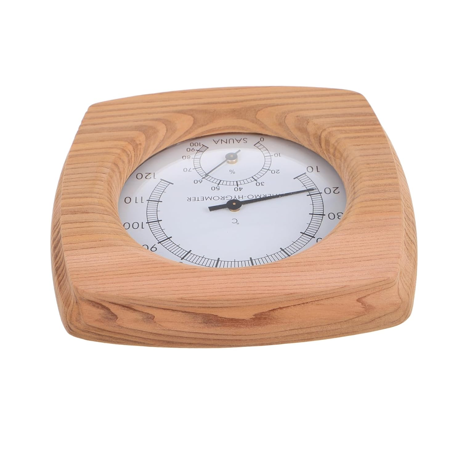 Sauna Thermometer Hygrometer Wall-Mounted Wood Indoor Temperature Humidity for Sauna Bathroom Steam Moisture Resistant Accessory image number 5