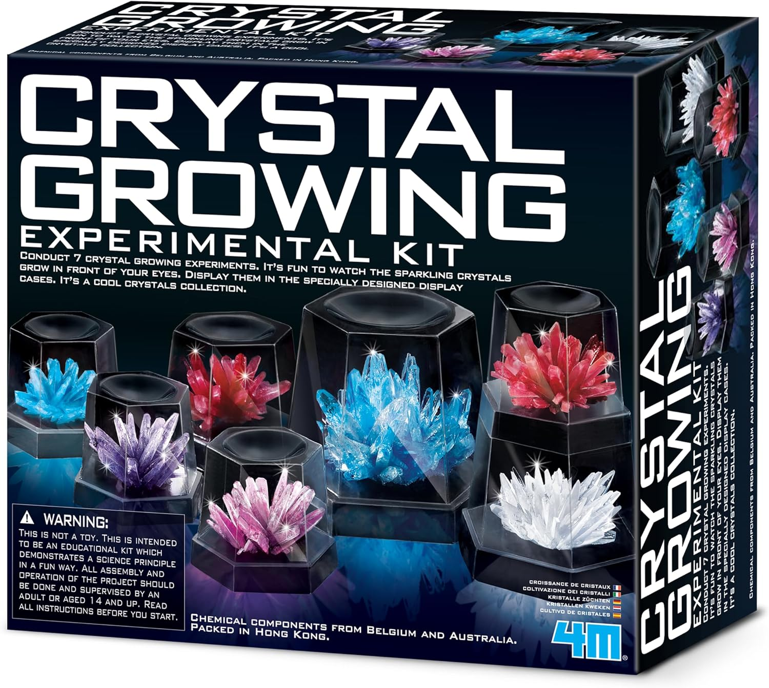 4M Crystal Growing Kit, Conduct 7 Different Crystal Growing Experiments, Inspires Creativity, Stimulates Mental Development image number 6