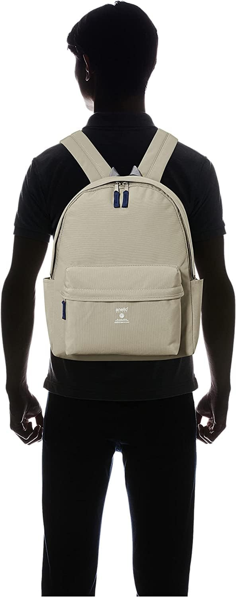 Anello Grande CABIN GTM0451Z A4 Backpack, Lightweight, Water Repellent, Multiple Storage - Black image number 4