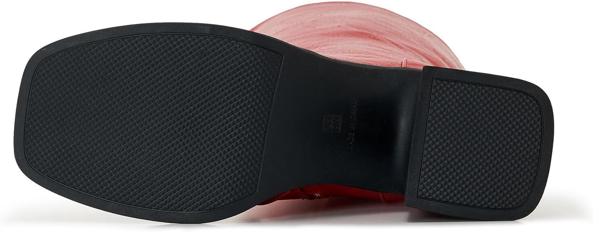 ZXHYZLZ Women&rsquo;S Wide Calf Knee-High Boots &ndash; plus Size Faux Leather Riding Boots with Chunky Heel & Platform for Winter