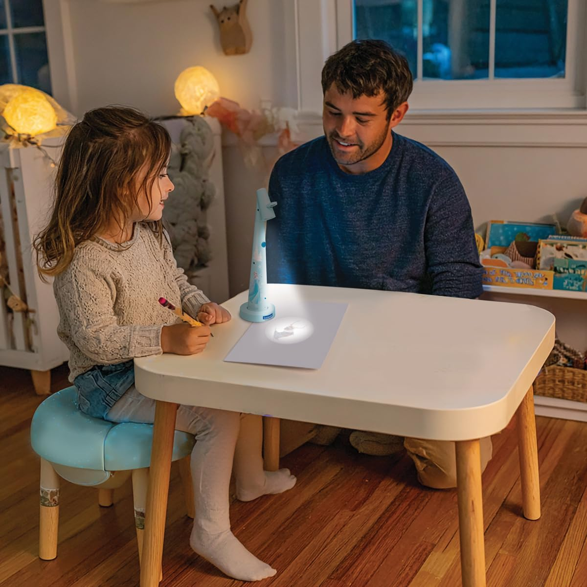 Lexibook, Disney Frozen CRP10FZ Blue White Drawing Projector image number 1