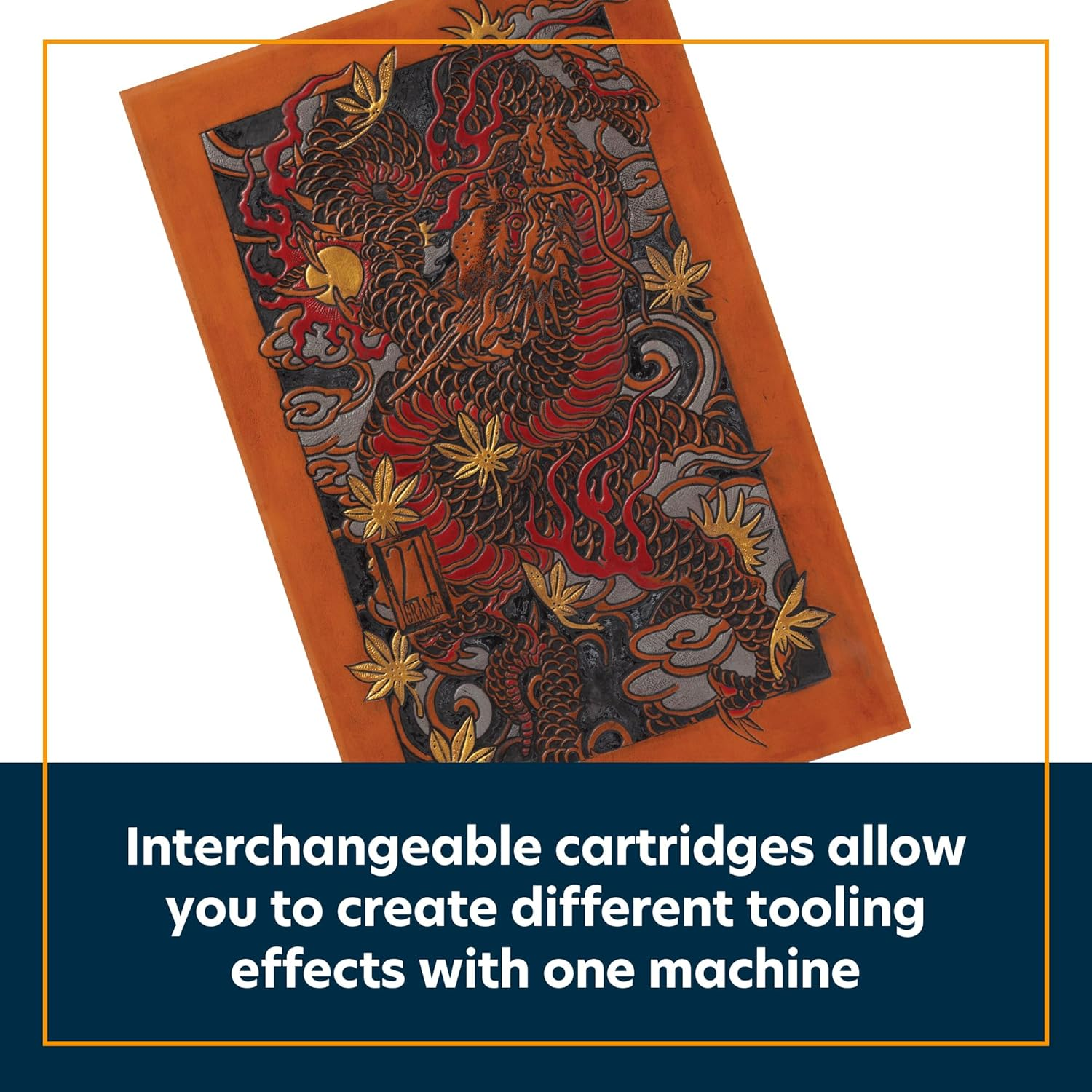 Weaver Leather Supply Tattooling&trade; Leather Embosser, Wireless Low Vibration Stamping Tool, Leathercraft Tool for Creating Tattoo-Like Designs image number 3