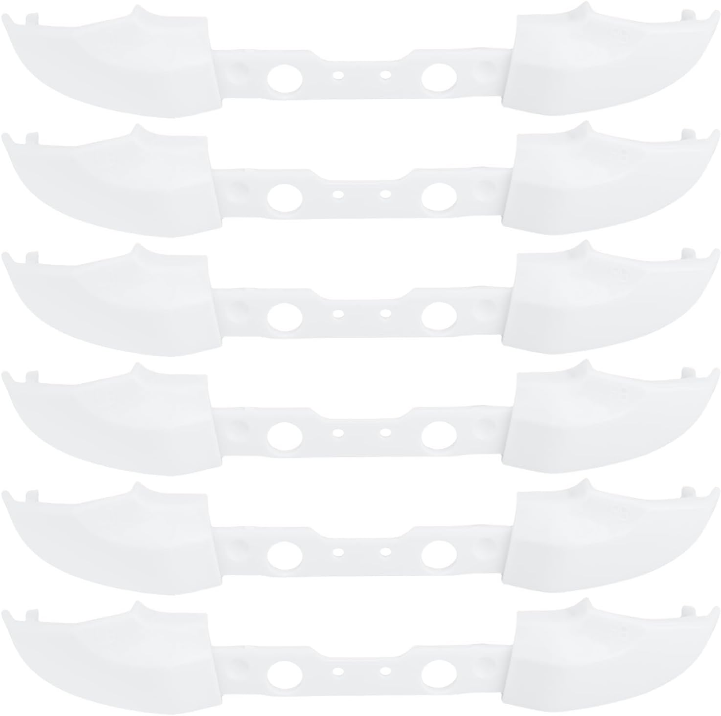 Emsea 6Pcs Trigger Bumper Button Game Console Controller Buttons Compatible with Xbox ONE Slim RB LB White