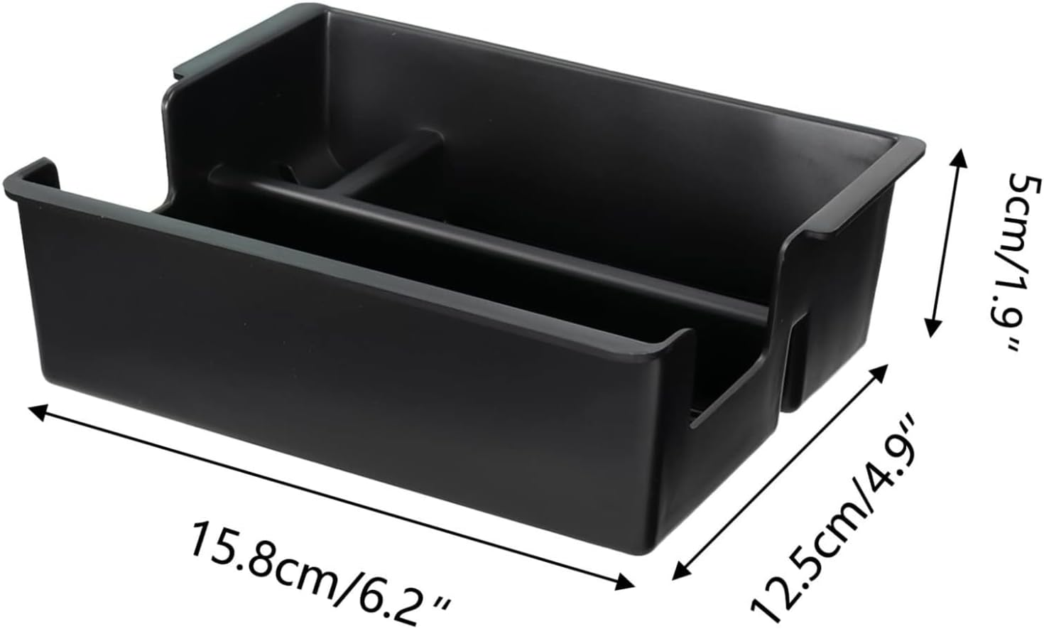 Center Console Organizer for D-Max 2021 2022 2023 2024 2025 Interior Organizer Center Console Holder Tray Armrest Storage Box with Non-Slip Silicone Mats Dmax21