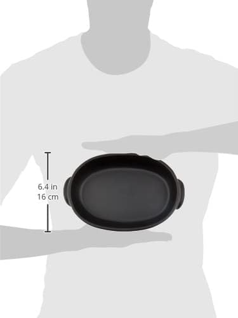 Banko Ware Au Gratin Dish for One Person Diameter 9.4 Inches (24 Cm), Heat Resistant, Pottery, Oven Safe, Direct Fire, Microwave and Dishwasher Safe, Black, Made in Japan